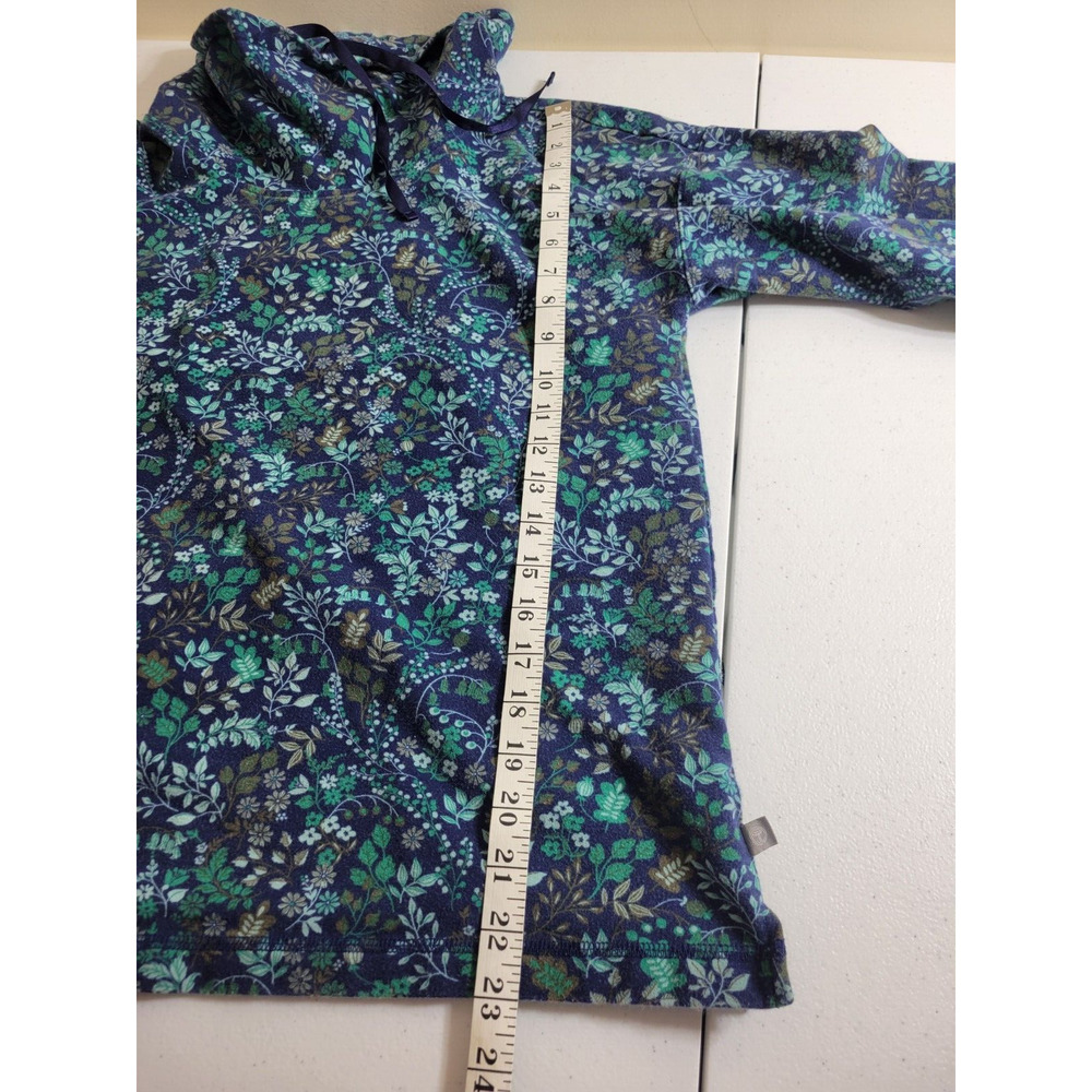 T by Talbots Green Floral Print Cowl Neck Active Top Women's Size Large Petite - Picture 5 of 10